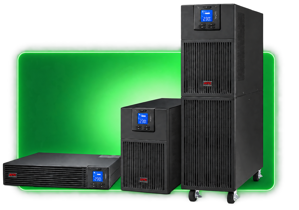 Família de nobreaks APC Smart-UPS On-Line em formatos rack e torre